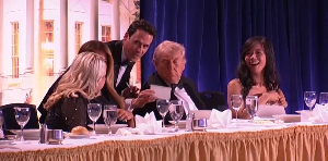 Moment Trump rushed from White House Correspondents' Dinner after suspected gunshots heard