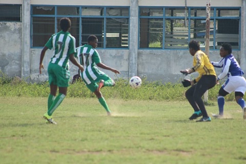 Gifty Assifuah (No.17) bagged a hat-trick for Hasaacas Ladies