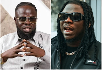 Ofori Amponsah (L) has shared how Stonebwoy (R) was featured on Odo Nwom remix