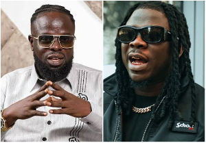 Ofori Amponsah (L) has shared how Stonebwoy (R) was featured on Odo Nwom remix Ofori Amponsah (L) has shared how Stonebwoy (R) was featured on Odo Nwom remix