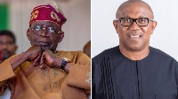 Nigeria president, Bola Ahmed Tinubu and presidential candidate of the Labour Party, Peter Obi
