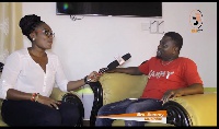 Gospel musician bro Sammy with SeancityGh's Ruth in an interview