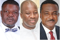 Alleged Majority Leaders (L-R): Rockson-Nelson Dafeamekpor, Mahama Ayariga and George Ricketts-Hagan