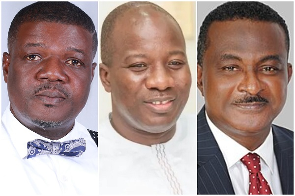 Alleged Majority Leaders (L-R): Rockson-Nelson Dafeamekpor, Mahama Ayariga and George Ricketts-Hagan