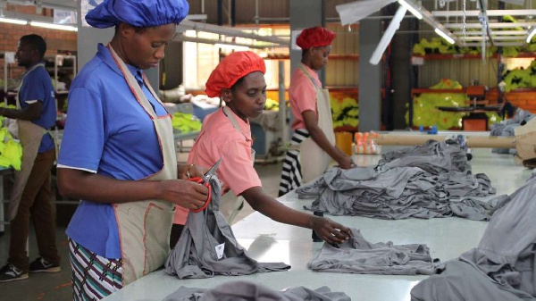 Workers at Chinese clothing company G&H Garments in Kigali, Rwanda. PHOTO | DPA