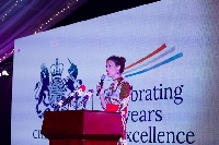 British High Commissioner to Ghana, Harriet Thompson at the event