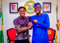 Kai Cenat with the Lagos State Governor, Babajide Sanwo-Olu