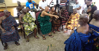 Some of the chiefs of Asanteman who addressed Mona Gucci and Afia Pokua