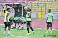 All 26 players participated in this training session as coach Otto Addo