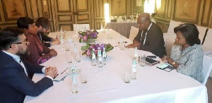 John Mahama, Fatou Bensouda and others during the bilateral meeting in Munich, Germany