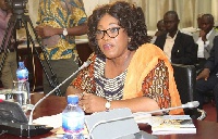 Ms Shirley Ayorkor Botchway answering questions during the vetting.