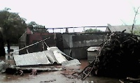 Some affected houses