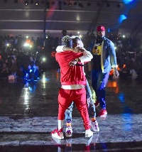 Shatta Wale reunited with Wizkid during the 2018 Ghana Meets Naija on Saturday June 9, 2018