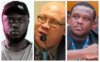 Kwadwo Sheldon, Moses Foh Amoaning and Sam George