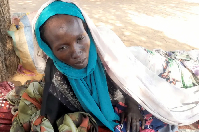 Hamida Adam Ali and her children have escaped death, but she does not know the fate of her husband