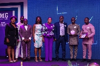 Hollard Ghana executives in a photo with the awards