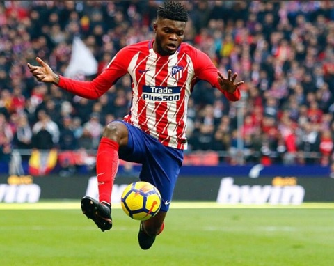 Partey played a part in Atletico Madrid's drawn game with Madrid