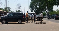 The task force and the Deputy Minister in a dispute at the police station.