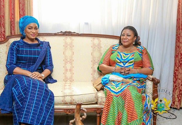 First Lady, Rebecca Akuffo-Addo and  Samira Bawumia