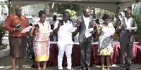 Ghana Journalists Association (GJA) elected executives being sworn into office