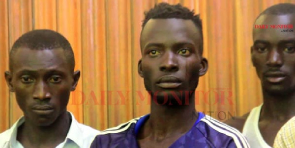 One of the NUP supporters reacts as they appeared in the dock on May 8, 2025