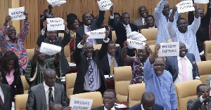 Parliamentarians have been banned from displaying placards in Parliament