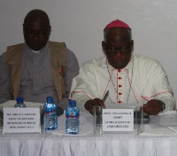 (from left) Rev. Bassey and Most Rev. Gabriel Mante