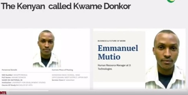Kenyan named Kwame Donkor was found on NSS payroll