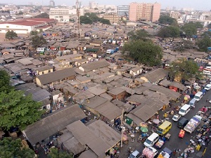 File photo of a slum in Accra