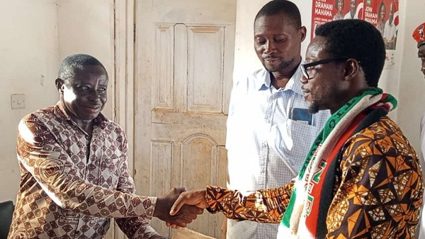 Evangelist Richard Prah  submits his nomination form to contest in the NDC parliamentary primaries