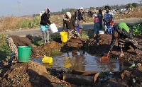 Access to clean water in Kaleo-bile, a farming community in the Wa East District is a challenge