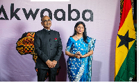 Shri Manish Gupta (L) is the outgoing High Commissioner of India to Ghana