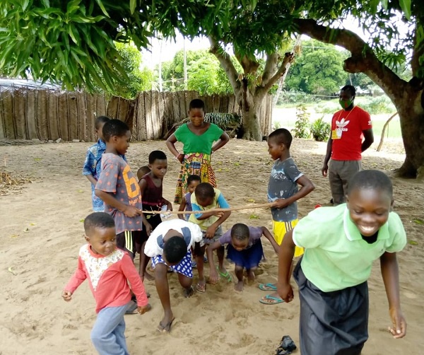The organisation employs play-based learning methodology to educate children