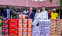 Relief items presented to victims of the Atomic gas explosion in Accra