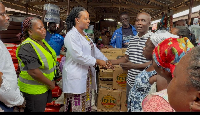 The donation forms part of the MP's ongoing humanitarian efforts