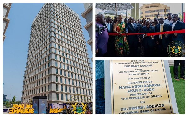 Video | Watch as Akufo-Addo unveils new Bank of Ghana headquarters in Accra