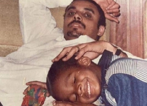 Bishop Dag Heward-Mills is seen here with his late son, Dr David Heward-Mills