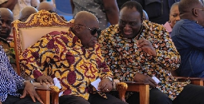 President Nana Addo Dankwa Akufo-Addo (left) with Alan Kyerematen (right)