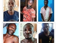 The inmates who escaped from the Kwabenya Police Station last Sunday