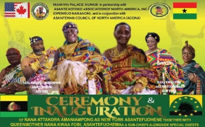 The important event will see dignitaries from the Manhyia Palace in Kumasi, including Otumfuo Aboafo