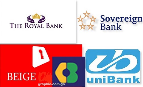 The Bank of Ghana merged five struggling banks