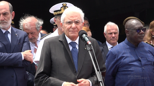 President of Italy, Sergio Mattarella visits Tema Port