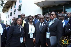 President Akufo-Addo in a picture with members of the Ghana Bar Association