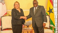 President Akufo-Addo and President of Malta Marie Louise Coleiro