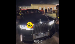 Members of the club arrived in a convoy of luxury cars