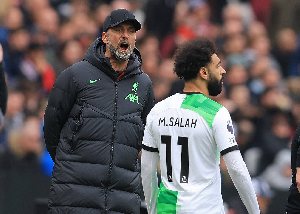 Mohamed Salah and Jurgen Klopp