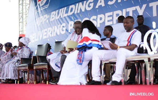 No representative of the opposition, NDC, was present at the gathering
