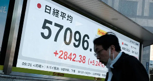 The Nikkei 225 index rallied by more than 5% in early trade on Monday