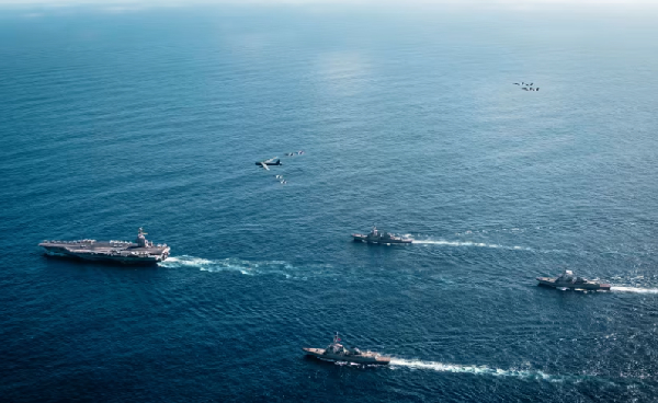 The US Navy’s Gerald R Ford Carrier Strike Group operates as a joint, multi-domain force with a US