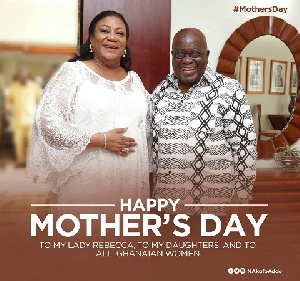 President Akufo-Addo and his wife wish all mothers a remarkable day